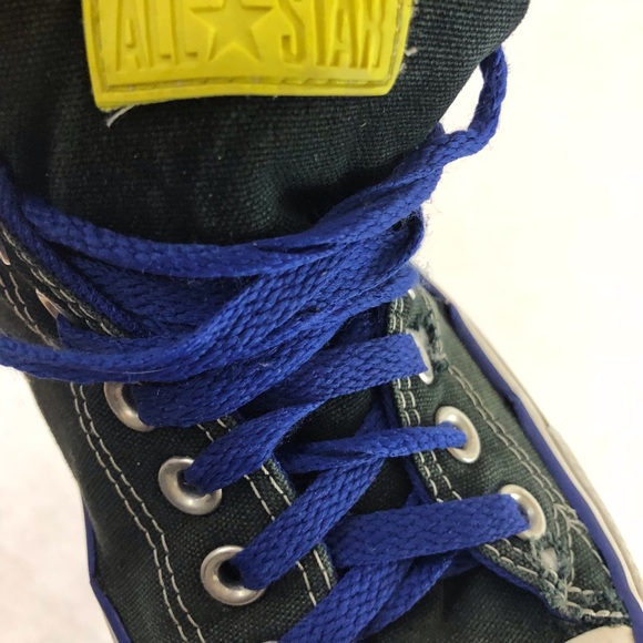 Converse grey and blue low top sneakers - Picture 2 of 8